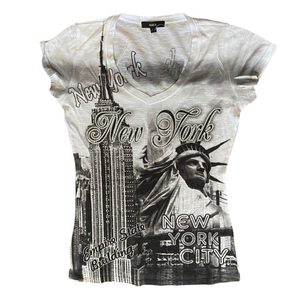 Y2k New York City Graphic Tee T-shirt Top 90s Retro